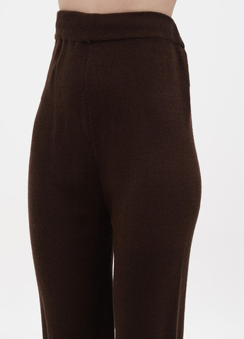 Темно-коричневые кэжуал демисезонные клеш брюки Boohoo