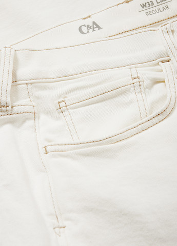 Молочные демисезонные регюлар фит джинсы C&A