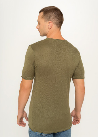 Хаки (оливковая) футболка ab-k60004 хаки 2xl (2000904120802) Lenasso