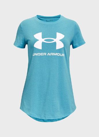 Светло-бирюзовая летняя футболка Under Armour