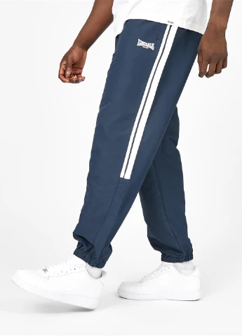 Синие кэжуал, спортивные демисезонные джоггеры брюки Lonsdale