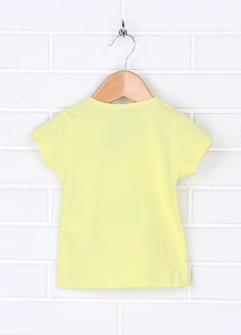Лимонная летняя футболка с коротким рукавом Essu