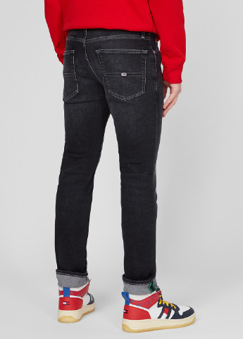 Графитовые демисезонные слим джинсы Tommy Jeans