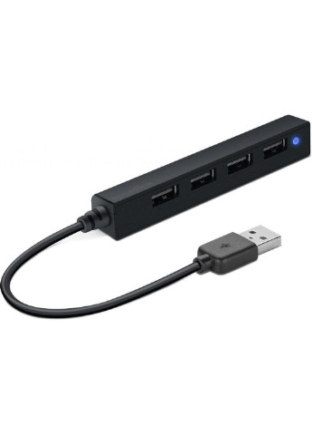 Концентратори SNAPPY SLIM USB Hub, 4-Port, USB 2.0, Passive, Black (SL-140000-BK) Speedlink (250125141)