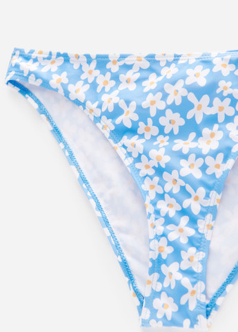 Голубой купальные трусики с цветочным принтом House