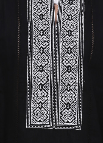 Вышиванка ЕтноМодерн орнамент чёрная кэжуал лен