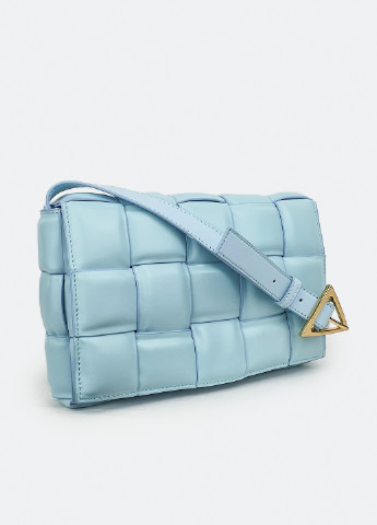 Модна жіноча сумка 2021 шкіряна середня на плече блакитна Fashion (229461539)