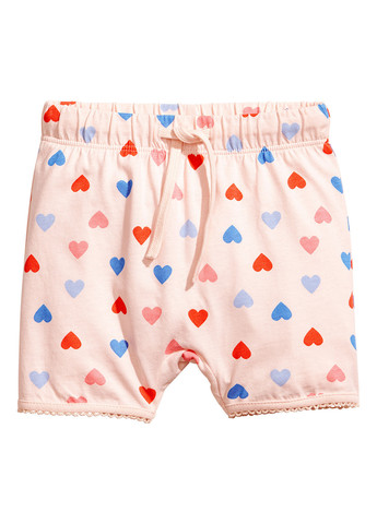 Пудрова всесезон піжама (футболка, шорти) футболка + шорти H&M