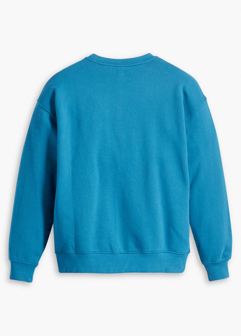 Синій світшот Levi's малюнок без декору (305419975)