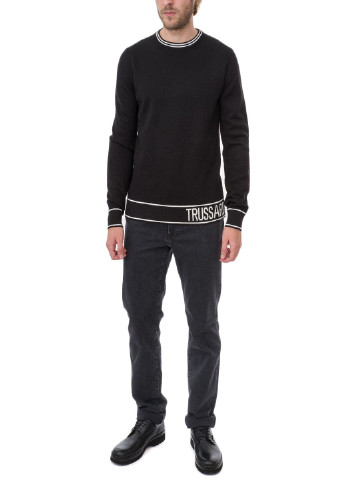 Чорний зимовий джемпер Trussardi Jeans