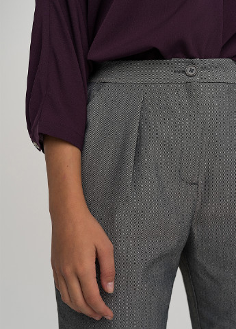 Серые классические демисезонные прямые брюки befree