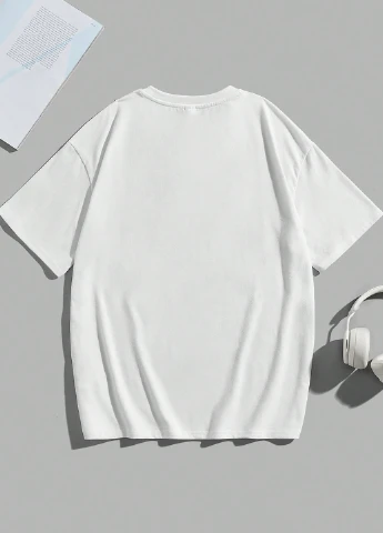 Біла літня футболка SHEIN