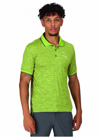 Зеленая футболка-поло для мужчин Regatta меланжевая