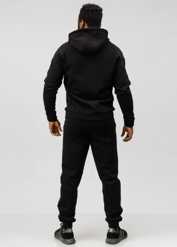 Чорний демісезонний костюм (толстовка, штани) брючний GF SPORT