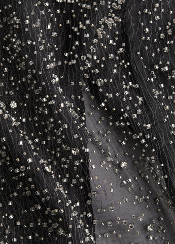 Черная вечерний однотонная юбка H&M