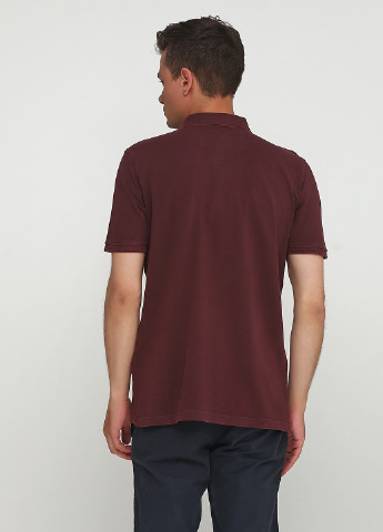Бордовая футболка-поло для мужчин Camel Active однотонная