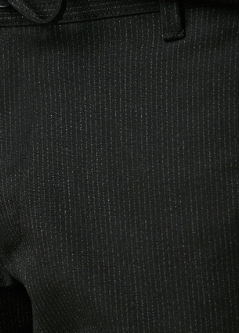 Черные классические демисезонные зауженные брюки KOTON