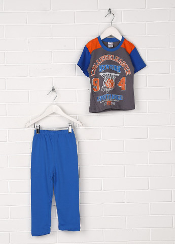 Серо-голубая всесезон пижама (футболка, брюки) Elit Star Kids