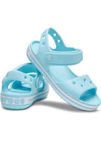 Голубые спортивные крокс сандалии Crocs