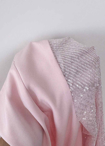 Розовое кэжуал платье SHEIN однотонное