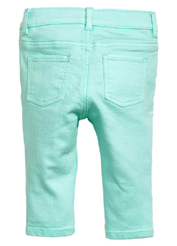 Мятные летние прямые джинсы H&M