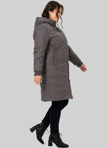 Кофейная зимняя куртка A'll Posa