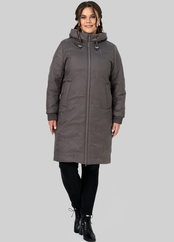 Кофейная зимняя куртка A'll Posa