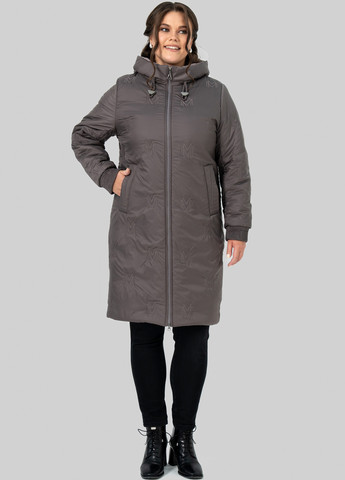 Кофейная зимняя куртка A'll Posa