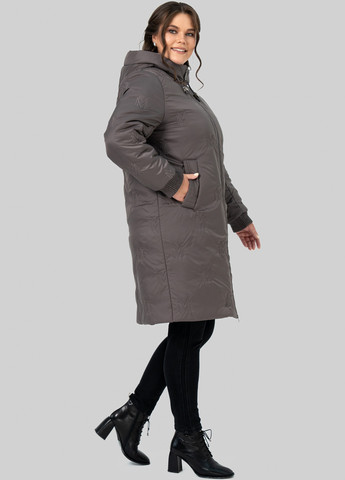 Кофейная зимняя куртка A'll Posa