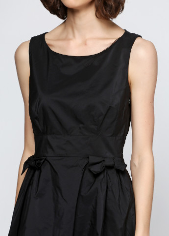 Черное кэжуал платье Vera Mont однотонное