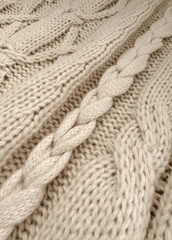 Кремовое кэжуал платье платье-свитер SHEIN однотонное