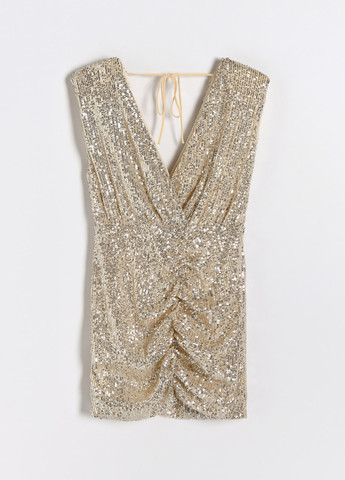 Золотий коктейльна сукня Reserved однотонна