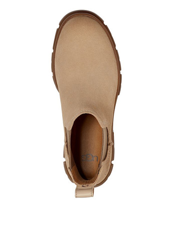 Осенние ботинки челси UGG с тиснением, с логотипом из натуральной замши, тканевые