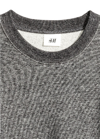 Темно-серый свитшот H&M меланж (172668526)