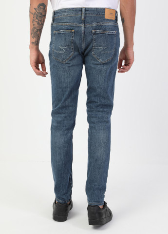 Синие демисезонные зауженные джинсы 041 DANNY Colin's