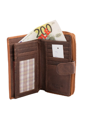 Жіночий шкіряний гаманець 9х15х3 см HJP (253027748)