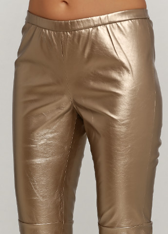 Золотые кэжуал демисезонные зауженные брюки Rick Cardona