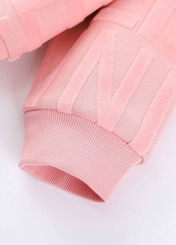 SHEIN світшот однотонний рожевий кежуал поліестер