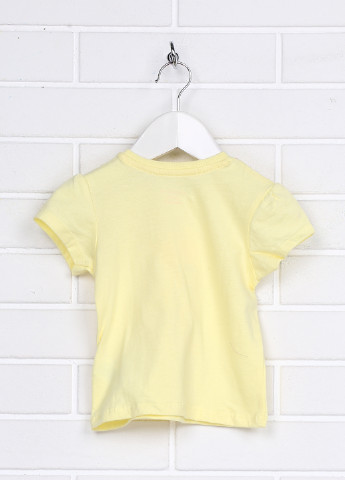 Желтая летняя футболка с коротким рукавом Primark