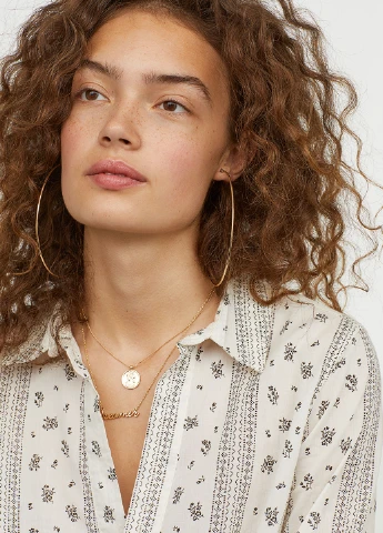 Белая блуза демисезон H&M