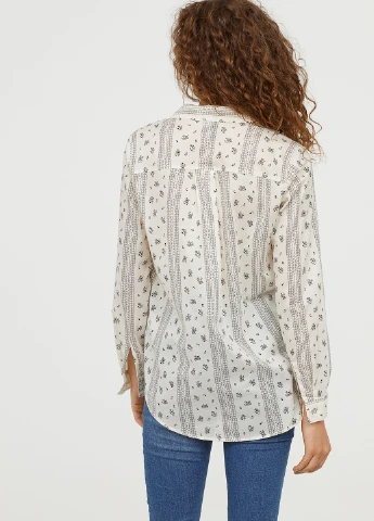 Белая блуза демисезон H&M