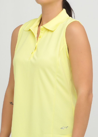 Желтая женская футболка-поло Greg Norman однотонная