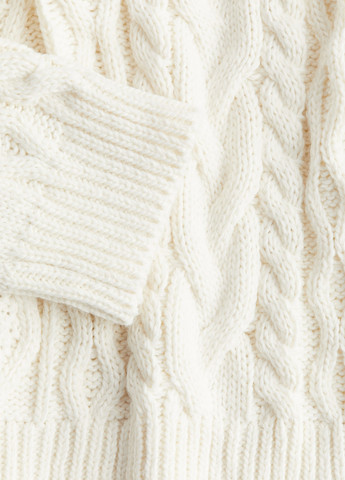 Белый демисезонный свитер H&M