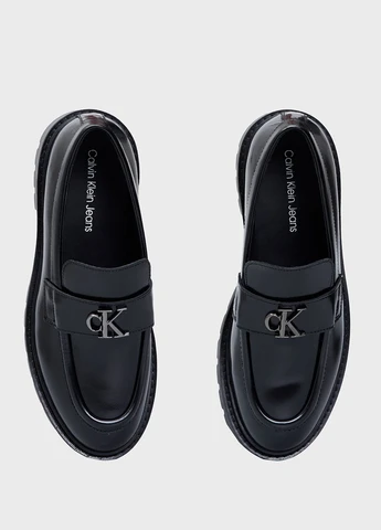 Calvin Klein Jeans Туфлі лофери чорний з натуральна шкіра, сша — демісезон (347246536)