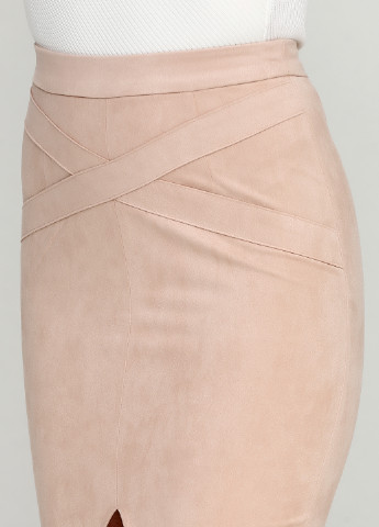 Пудровая кэжуал однотонная юбка Missguided карандаш
