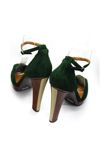 Ralph Lauren Босоніжки мері джейн смарагдовий з натуральна замша, сша — літо (298550458)