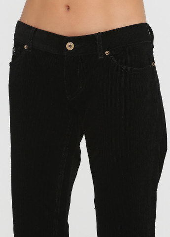 Черные кэжуал демисезонные прямые брюки D&G