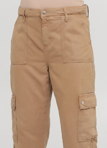 Бежевые кэжуал демисезонные карго брюки C&A