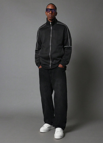 Черная демисезонная куртка SHEIN