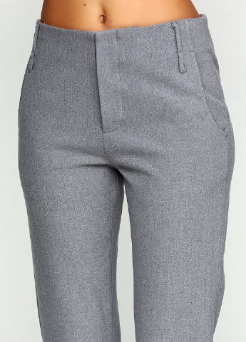 Серые классические демисезонные зауженные брюки Silvian Heach